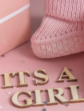 Pink baby shower decorations